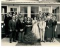 Amédée Joanis' family at son Raoul's 25th wedding anniversary 1954