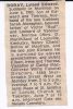 Leland (Eddie) Doray obituary 1983