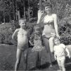 Joe, jane, Anita & Ann at Trout Lake c1956