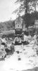 Picnic at Joe's farm c1932 #1: L to R: Rita McClements, Jack Dolman, Lawrence Cullen, Phyllis McClements, John McClement, Joe McClements, Tom Powers, Florence McClements, Lucy Cullen, barney Cullen, Rita Cullen & possibly John's children.
