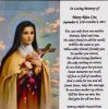 Rita Cox prayer card