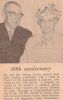 George & Bernadette Turner notice 60th anniversary 1966